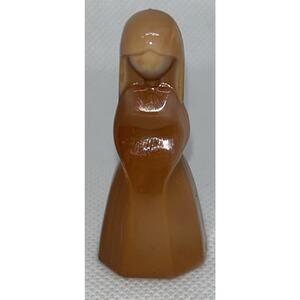 MOSSER GLASS~BY VI HUNTER~JENNY DOLL~ "CHOCOLATE" ~#3~ MINI~2 1/2" TALL